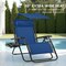 Best Choice Products 30” Extra Wide Folding Zero Gravity Patio Lounge Chair w/Adjustable Canopy Shade